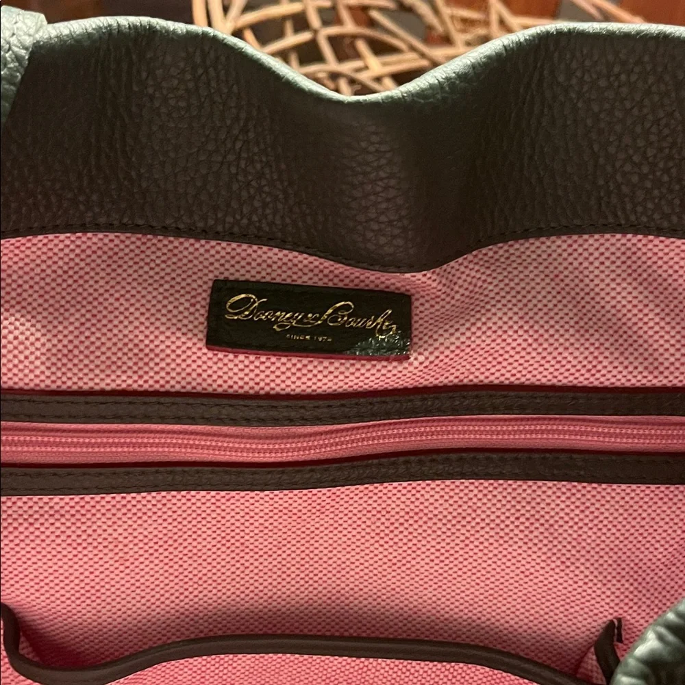 Dooney & Bourke Green Leather Hobo with Gold Hardware